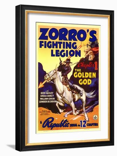 Zorro's Fighting Legion, 1939-null-Framed Art Print