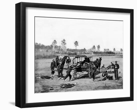 Zouave Ambulance Crew, Civil War-Lantern Press-Framed Art Print