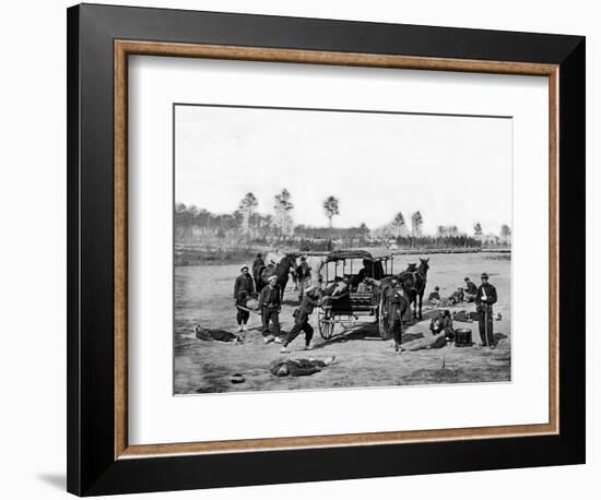 Zouave Ambulance Crew, Civil War-Lantern Press-Framed Art Print