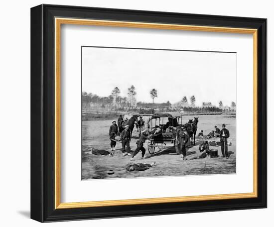 Zouave Ambulance Crew, Civil War-Lantern Press-Framed Art Print