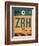 ZRH Zurich Luggage Tag 1-NaxArt-Framed Premium Giclee Print