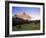 Zugspitze and Barns at Dusk, Wetterstein, Austrian Alps, Austria, Europe-Jochen Schlenker-Framed Photographic Print