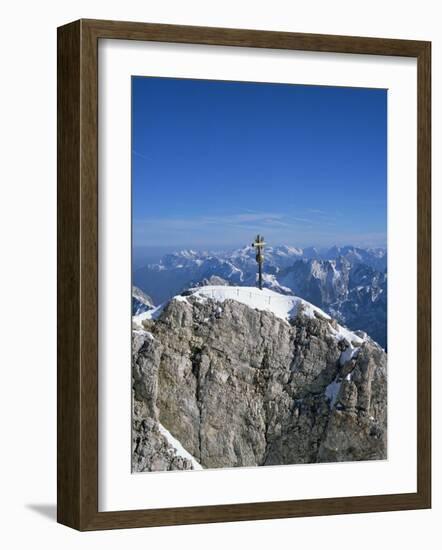 Zugspitze Peak 2963M, Highest Mountain in Germany, Bavaria, Germany-Hans Peter Merten-Framed Photographic Print