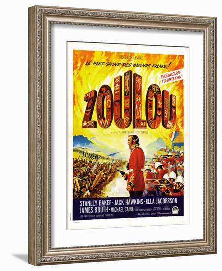 Zulu, (AKA Zoulou), French Poster Art, 1964-null-Framed Art Print