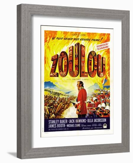 Zulu, (AKA Zoulou), French Poster Art, 1964-null-Framed Art Print