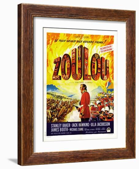 Zulu, (AKA Zoulou), French Poster Art, 1964-null-Framed Art Print