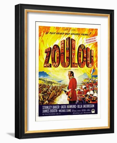 Zulu, (AKA Zoulou), French Poster Art, 1964-null-Framed Art Print