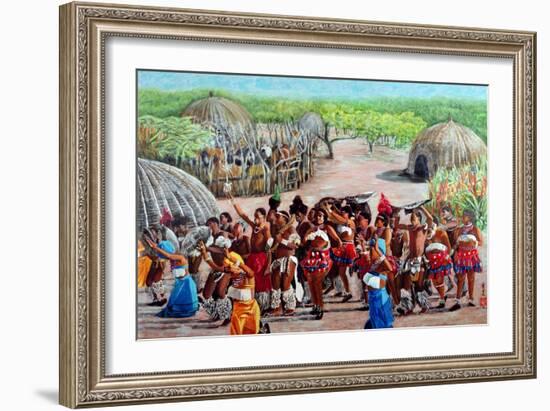 Zulu Celebration, 1989-Komi Chen-Framed Giclee Print