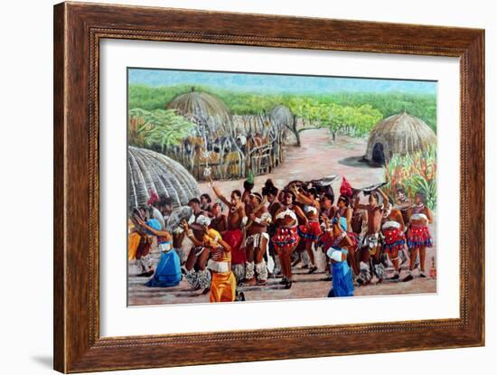 Zulu Celebration, 1989-Komi Chen-Framed Giclee Print