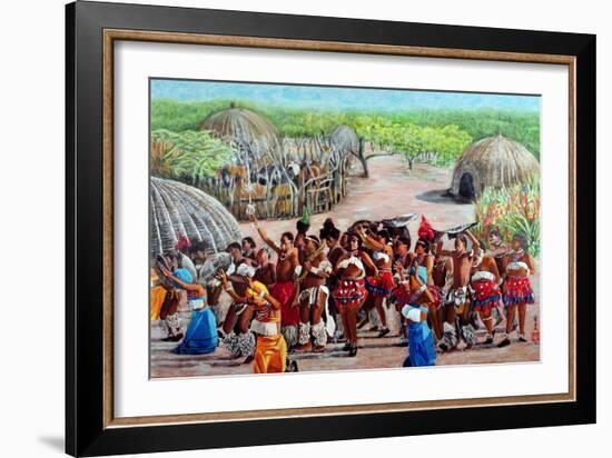 Zulu Celebration, 1989-Komi Chen-Framed Giclee Print