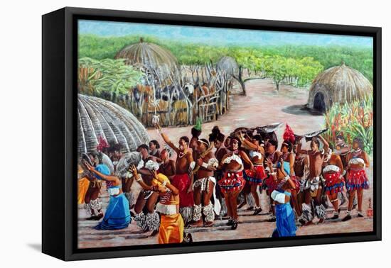 Zulu Celebration, 1989-Komi Chen-Framed Premier Image Canvas