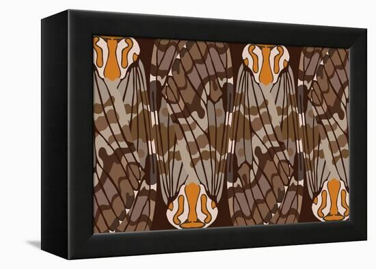 Zulu Closed Feather-Belen Mena-Framed Premier Image Canvas