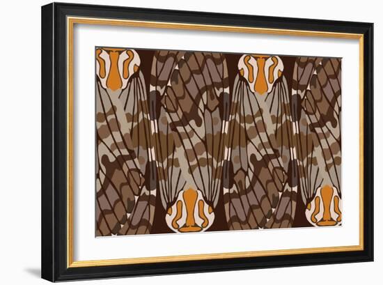 Zulu Closed Feather-Belen Mena-Framed Giclee Print