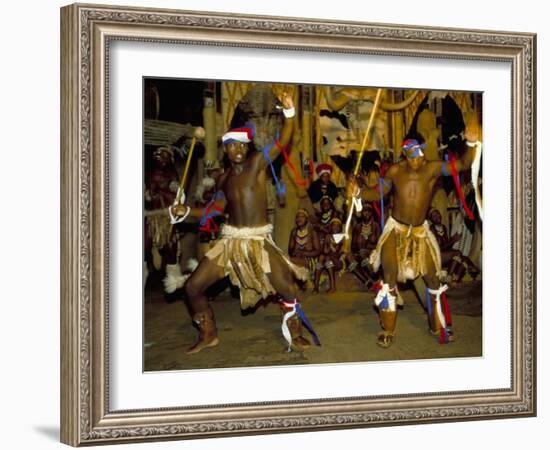 Zulu Cultural Show Near Eshowe, Saakaland (Shakaland), South Africa-Alain Evrard-Framed Photographic Print