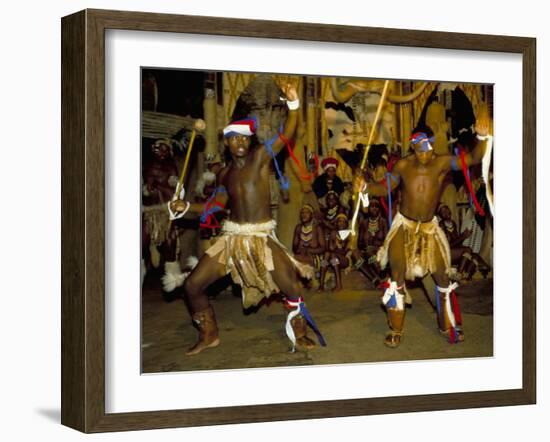 Zulu Cultural Show Near Eshowe, Saakaland (Shakaland), South Africa-Alain Evrard-Framed Photographic Print