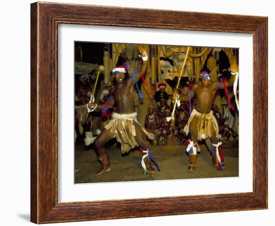 Zulu Cultural Show Near Eshowe, Saakaland (Shakaland), South Africa-Alain Evrard-Framed Photographic Print