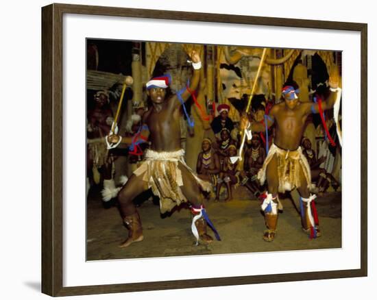 Zulu Cultural Show Near Eshowe, Saakaland (Shakaland), South Africa-Alain Evrard-Framed Photographic Print