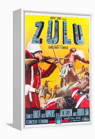 ZULU, Italian poster art, 1964.-null-Framed Stretched Canvas