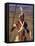 Zulu Warrior in Traditional Dress with Fighting Spear-John Warburton-lee-Framed Premier Image Canvas