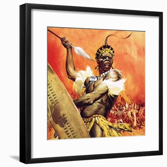 Zulu Warrior-McConnell-Framed Giclee Print