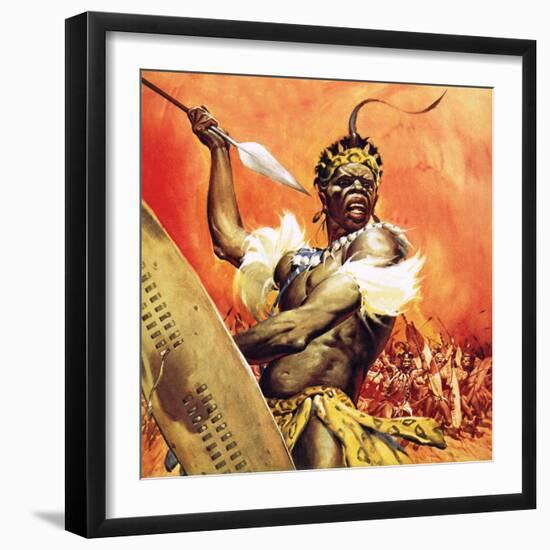 Zulu Warrior-McConnell-Framed Giclee Print