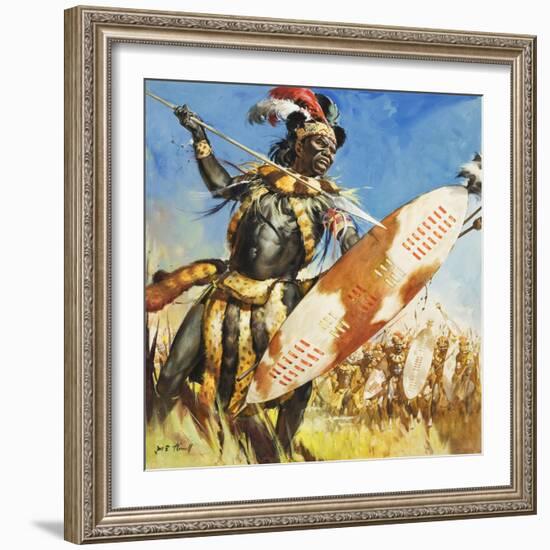 Zulu Warrior-McConnell-Framed Giclee Print