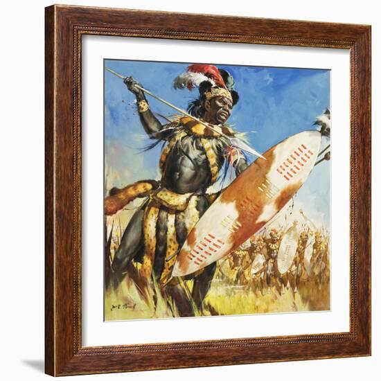 Zulu Warrior-McConnell-Framed Giclee Print