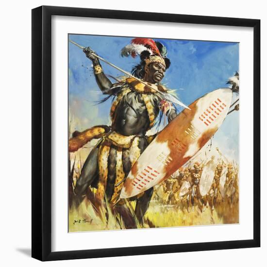 Zulu Warrior-McConnell-Framed Giclee Print