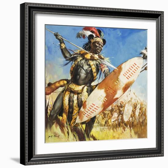 Zulu Warrior-McConnell-Framed Giclee Print