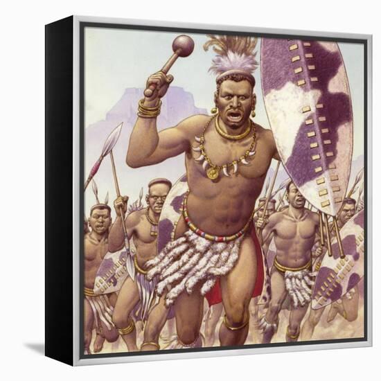 Zulu Warrior-Pat Nicolle-Framed Premier Image Canvas