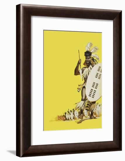 Zulu Warriors-Mcbride-Framed Giclee Print