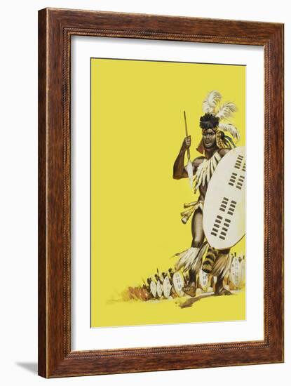 Zulu Warriors-Mcbride-Framed Giclee Print