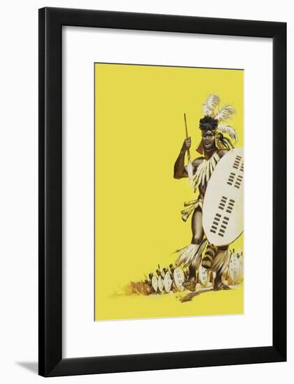 Zulu Warriors-Mcbride-Framed Giclee Print