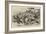 Zulus Charging-Charles Edwin Fripp-Framed Giclee Print