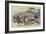 Zulus Charging-Charles Edwin Fripp-Framed Giclee Print