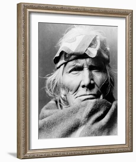 Zuni Elder-Edward S^ Curtis-Framed Giclee Print