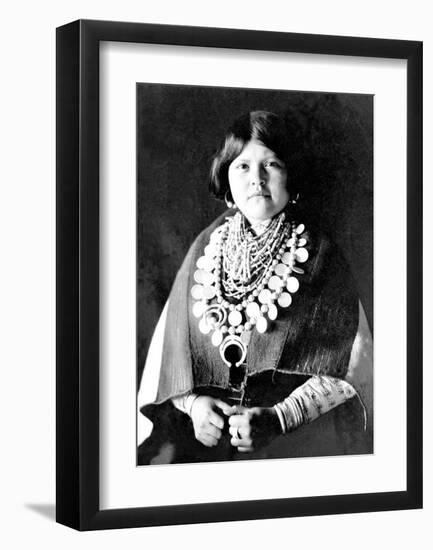 Zuni Ornaments-Edward S^ Curtis-Framed Giclee Print