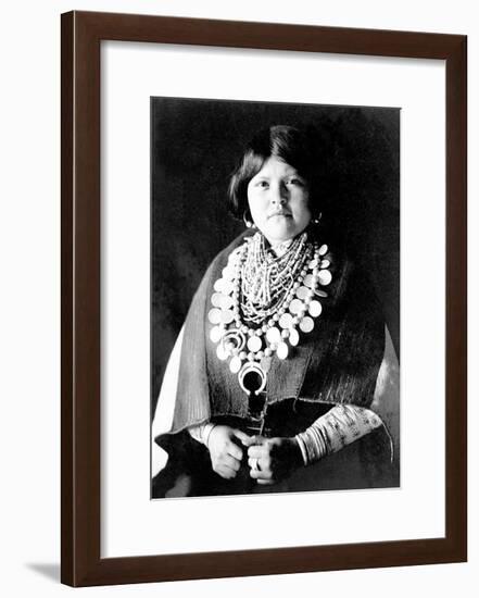 Zuni Ornaments-Edward S^ Curtis-Framed Giclee Print