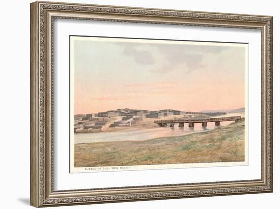 Zuni Pueblo, New Mexico-null-Framed Premium Giclee Print