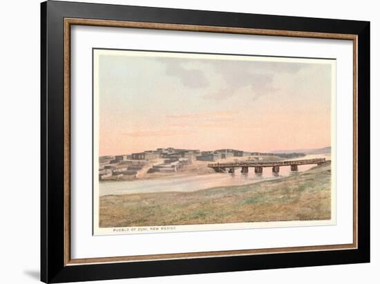 Zuni Pueblo, New Mexico-null-Framed Art Print