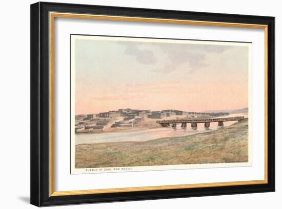 Zuni Pueblo, New Mexico-null-Framed Art Print