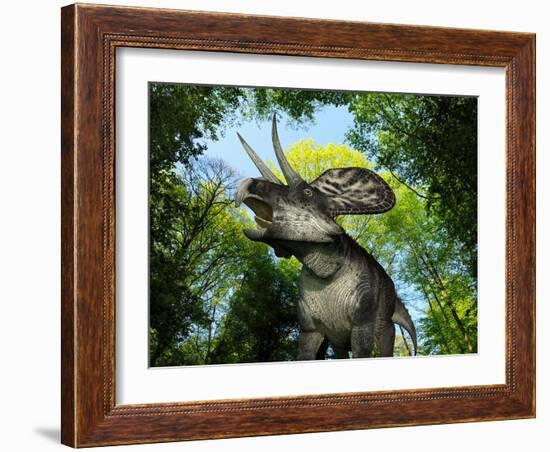 Zuniceratops Dinosaur, Artwork-Walter Myers-Framed Photographic Print