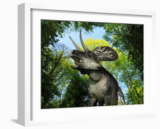 Zuniceratops Dinosaur, Artwork-Walter Myers-Framed Photographic Print