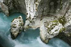 River Soca Flowing Through Velika Korita Showing Erosion, Triglav National Park, Slovenia, June-Zupanc-Photographic Print