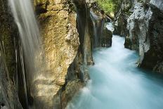 River Soca Flowing Through Velika Korita with Waterfalls, Triglav National Park, Slovenia, June-Zupanc-Photographic Print