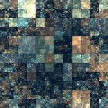 Cube Shape Kaleidoscope Abstract Background-Zurbagan-Art Print