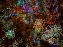 Cube Shape Kaleidoscope Abstract Background-Zurbagan-Art Print