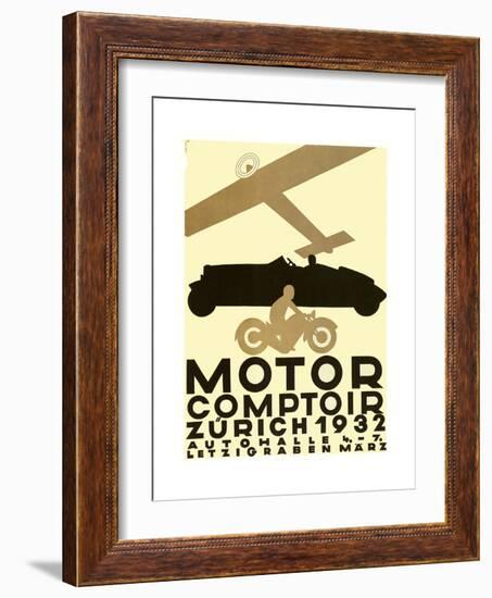 Zurich Cars-null-Framed Giclee Print