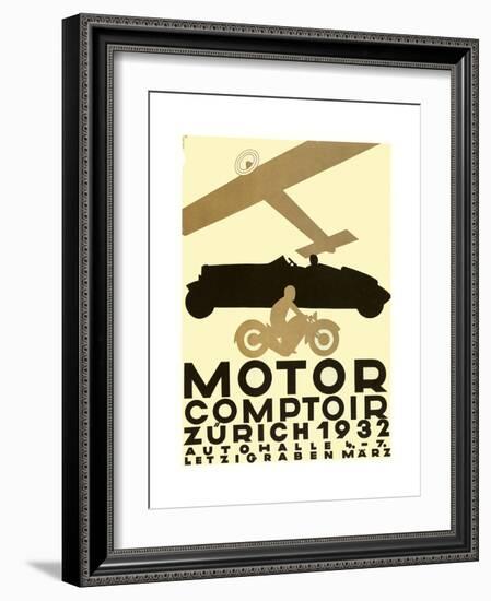 Zurich Cars-null-Framed Giclee Print