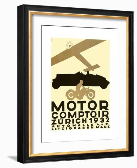 Zurich Cars-null-Framed Giclee Print